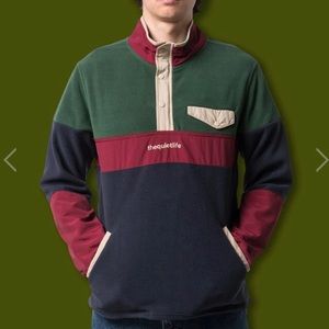 Quiet Life Vancouver Colorblock Polar Fleece Jacket Mens Medium